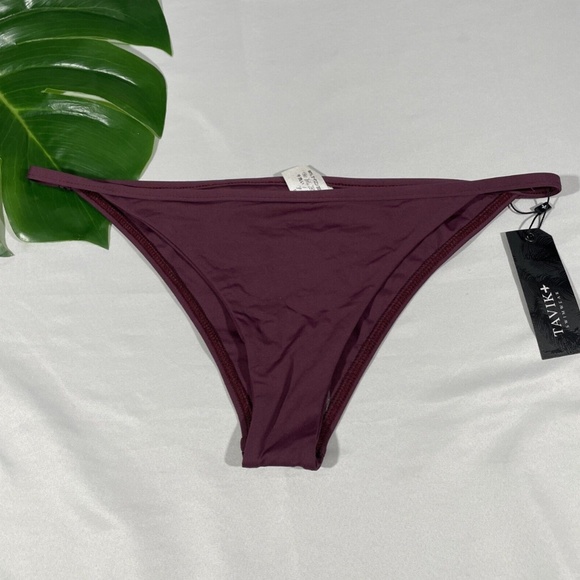 NEW‎ TAVIK [ Large ] Antic Moderate Bikini Bottom in Merlot - Picture 4 of 11